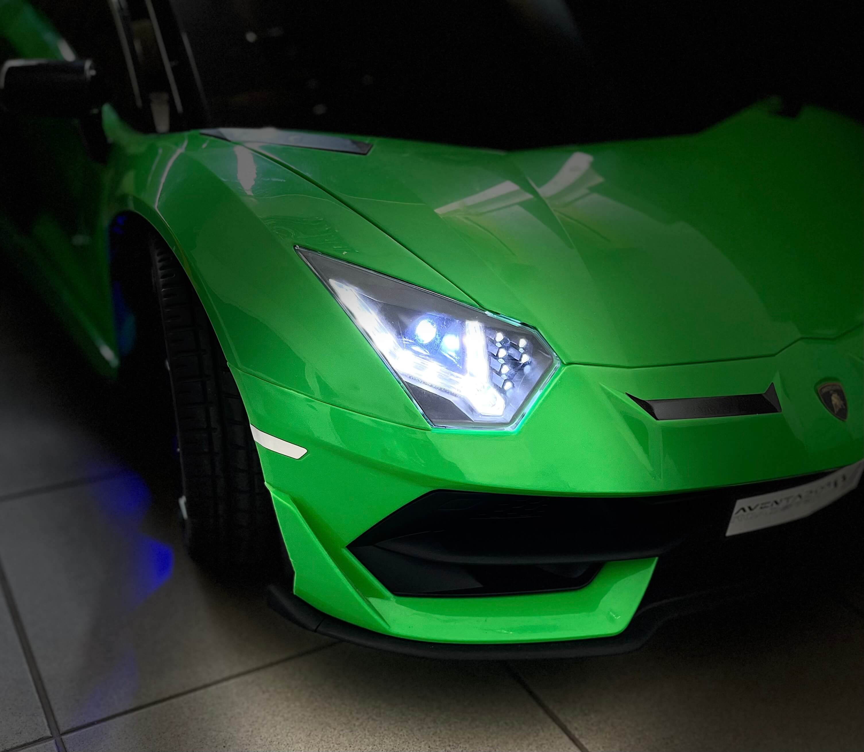 Masinuta Lamborghini Aventador Drift 24V Verde - imagine 11