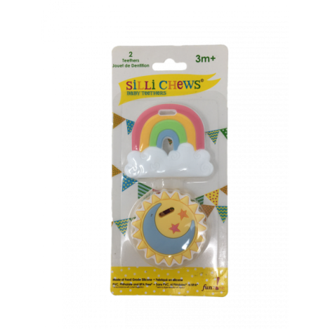 Silli Chews Set Jucării Dentiție Curcubeu - imagine 2