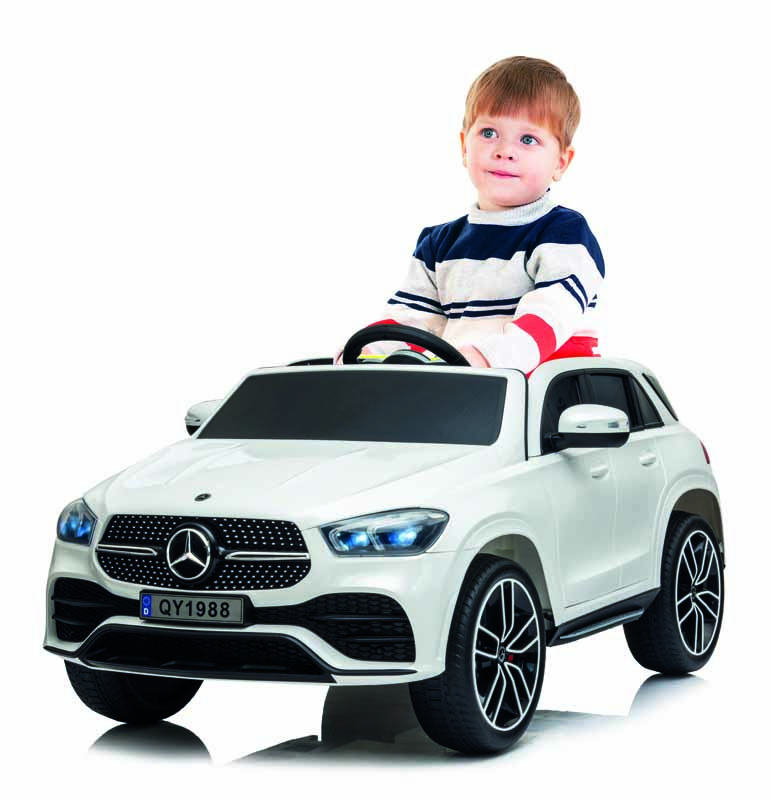 Masinuta Electrica Mercedes GLE450 12V, Alb, 2.4GHz - imagine 3