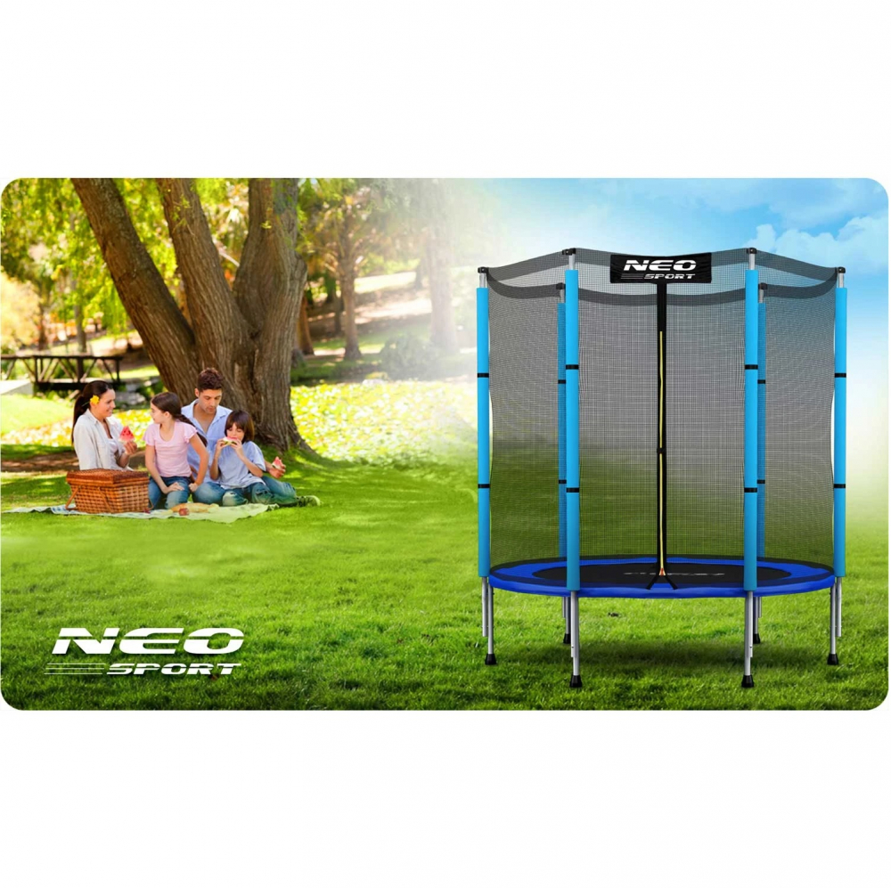 Trambulina Neo-Sport 140 cm, cu Plasa Exterioara - imagine 5