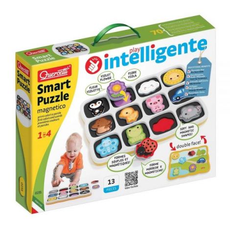 Quercetti Smart Puzzle - Culori și Cuvinte 1-4 Ani