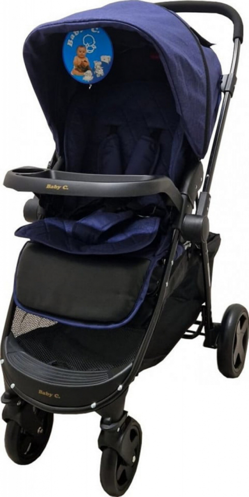 Baby Care SK10 - Carucior Reversibil Albastru - imagine 4