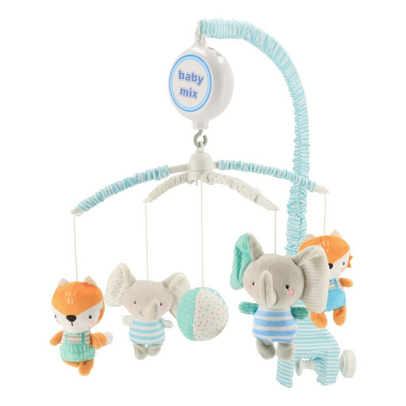Carusel Muzical Baby Mix Elephants and Foxes - imagine 4