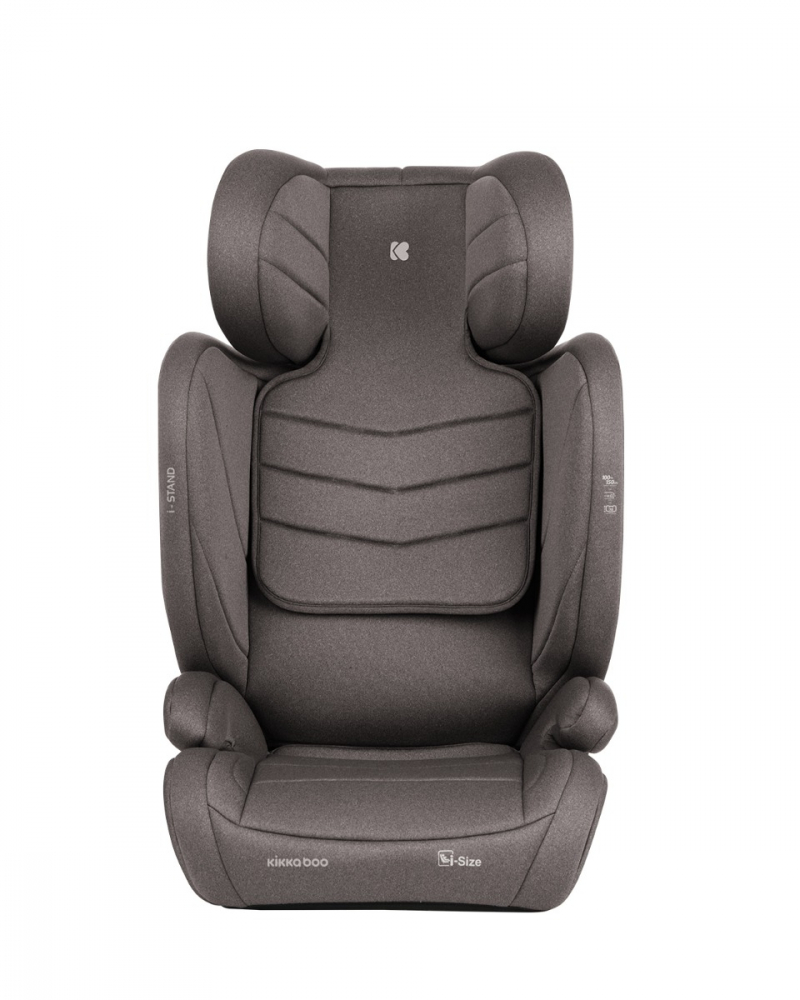 Scaun auto Kikkaboo i-Stand Brown, Isofix, 100-150 cm - imagine 2