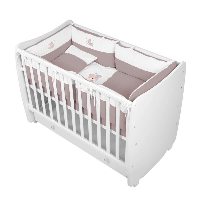Set Lenjerie Pat 15 Piese Lorelli Jersey Beige - imagine 2