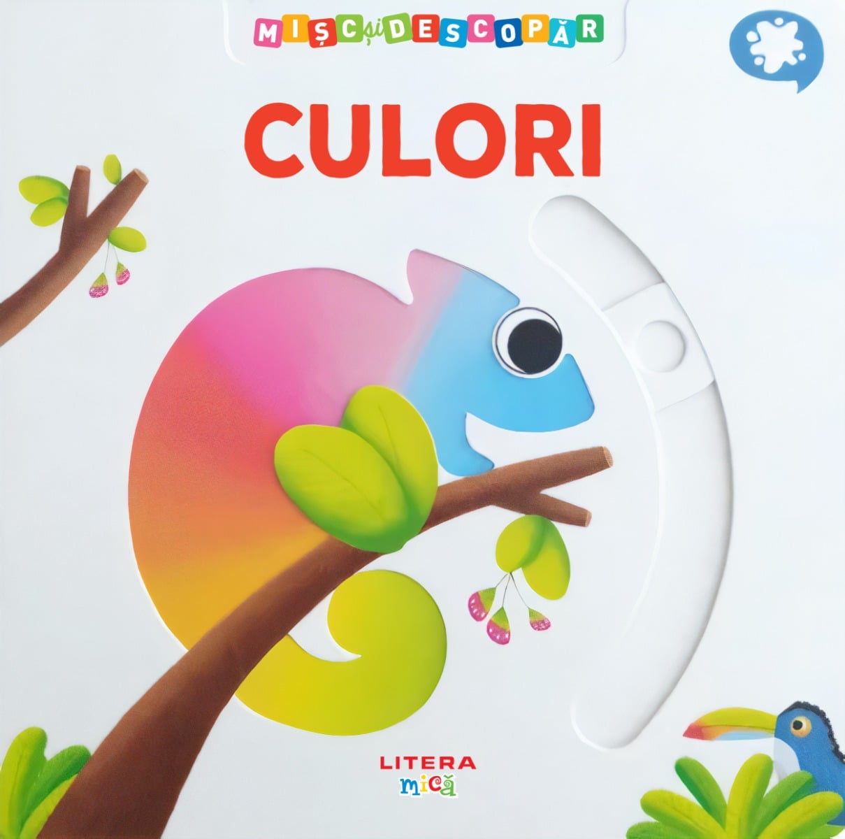 Misc si descopar, Culori - Carte interactiva Litera