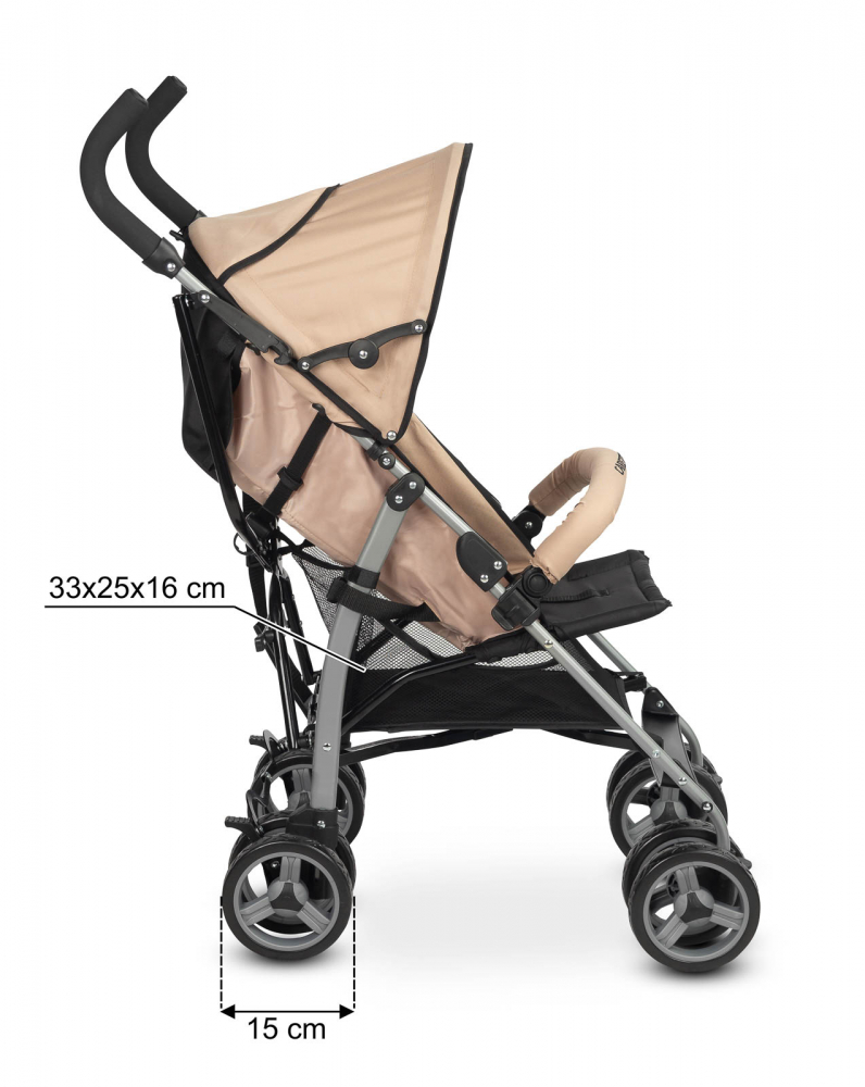 Carucior Sport Caretero Alfa Grey - Usor si Practic - imagine 3