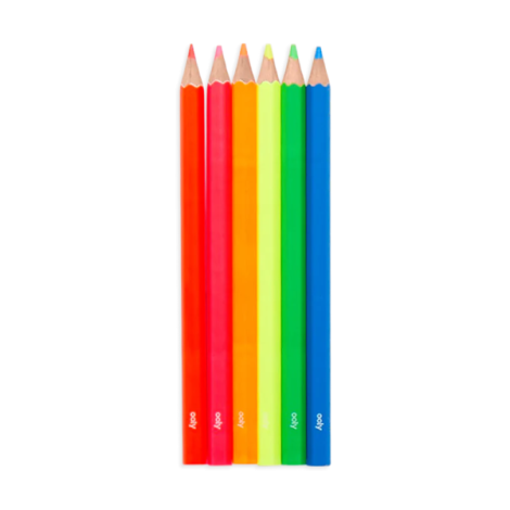 Creioane Neon Jumbo Ooly - Set 6 Culori Vii - imagine 2