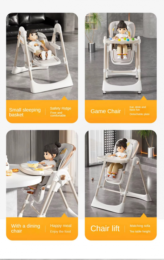 Scaun Masa Little Mom Multifuncțional, Pliabil - imagine 2