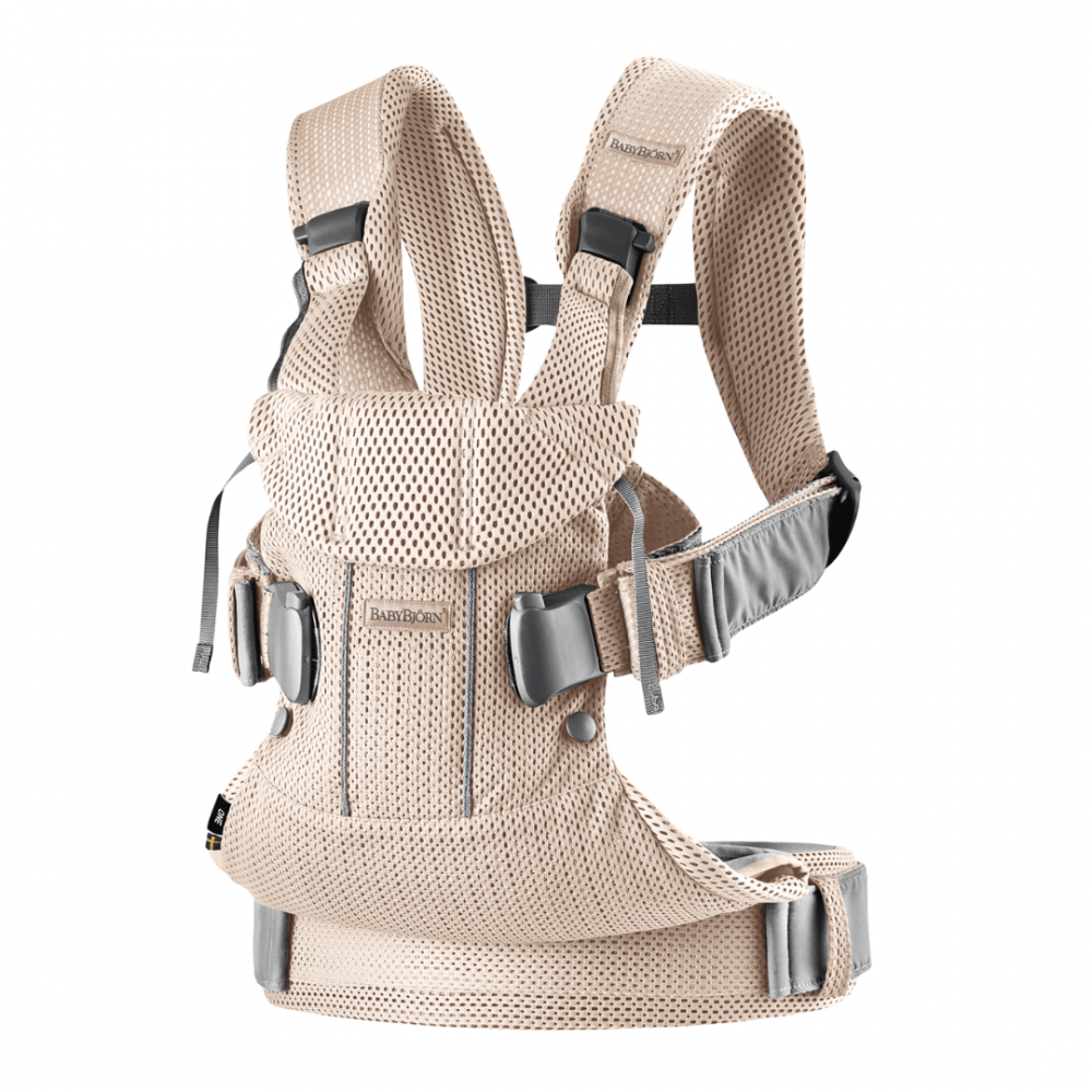 Babybjorn One Air Pearly Pink - Ergonomic 3D Mesh - imagine 6