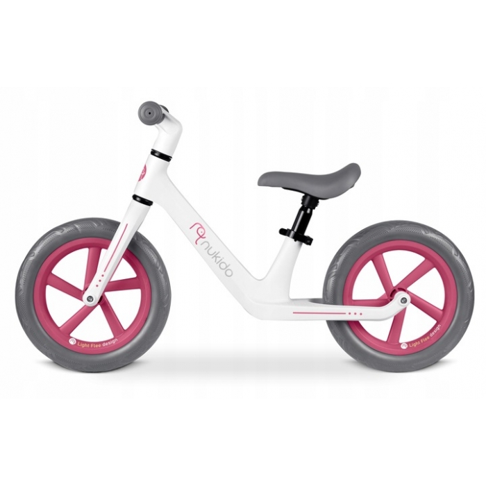 Bicicleta Nukido fără Pedale Roz | Învățare Sigură