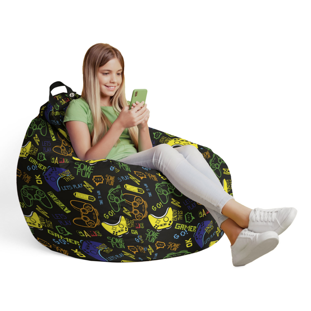 Husa Puf Bean Bag Tip Para L Updeco - imagine 4