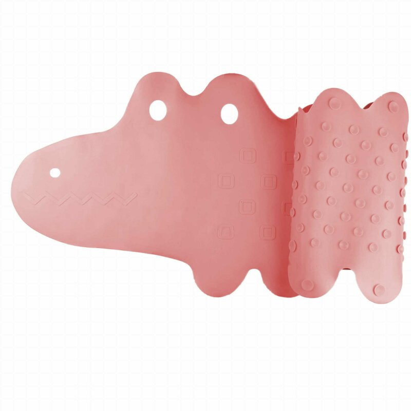 Bocioland Covoras Baie Antiderapant Crocodile Pink