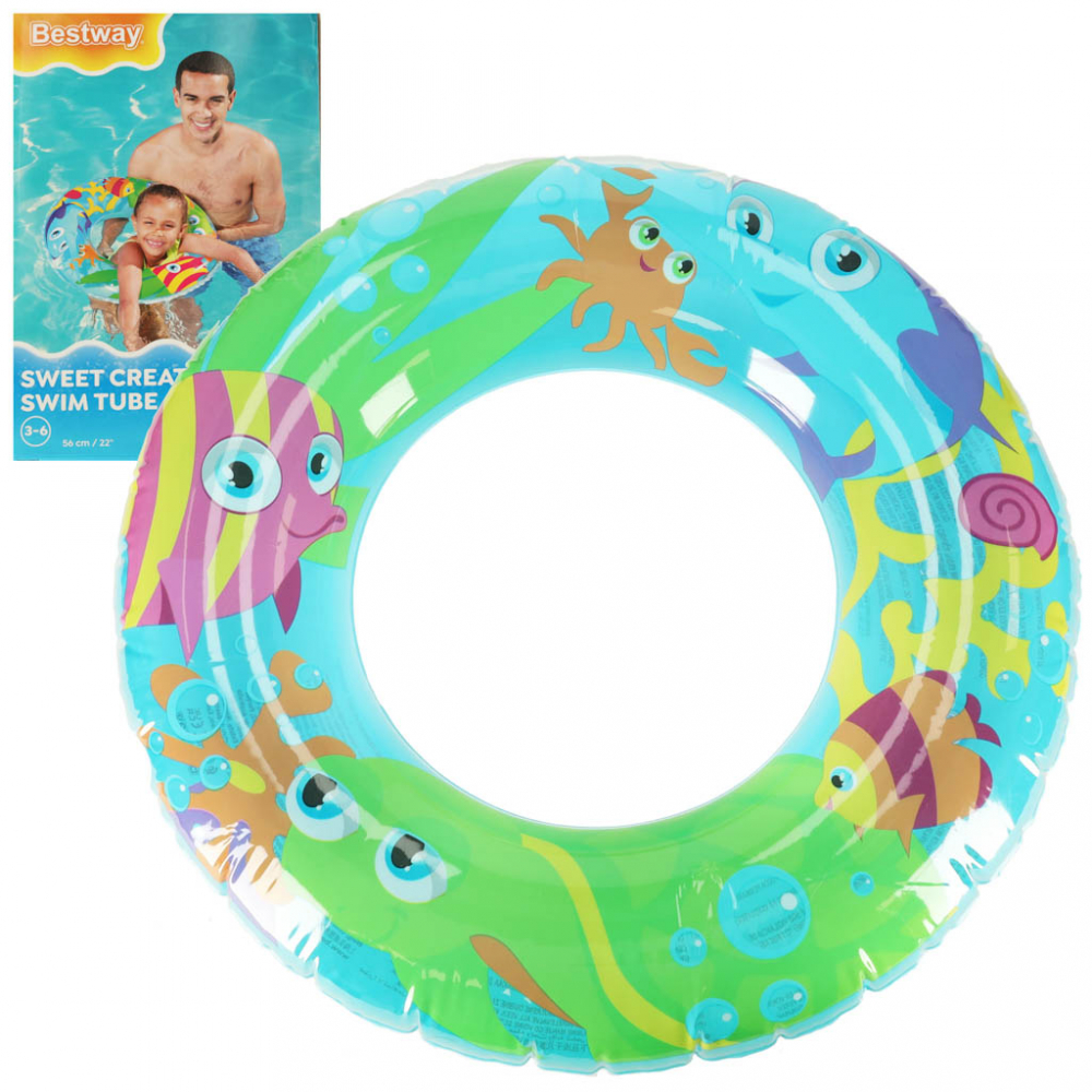 Colac gonflabil Bestway Marine Life 56 cm