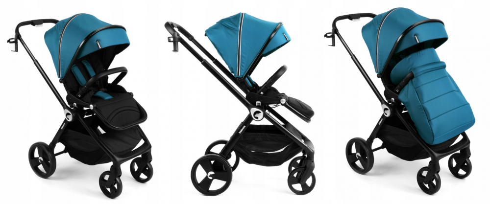 Carucior Reversibil Kidnort Isbjorn Blue până la 22kg