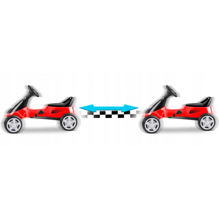 Kart Pedale Ricokids RK-595 Rosu | Cadru Otel - imagine 2