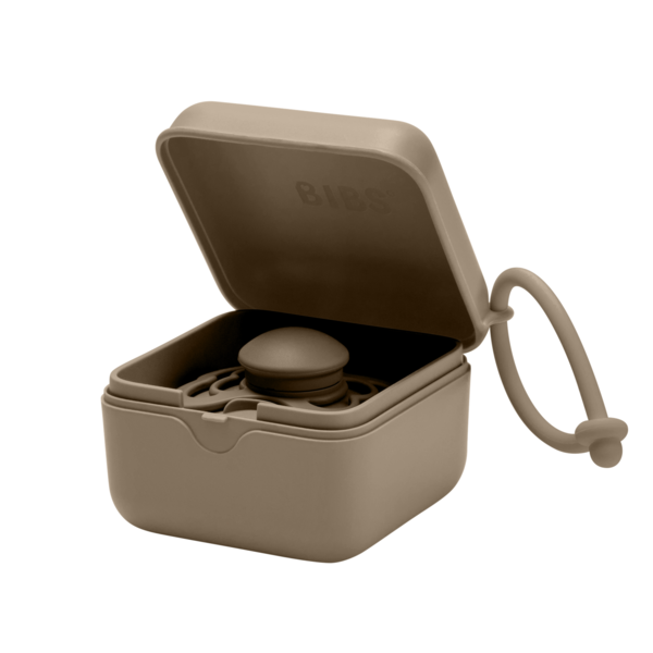 Cutie Depozitare Suzete Bibs Dark Oak, 3 Bucăți