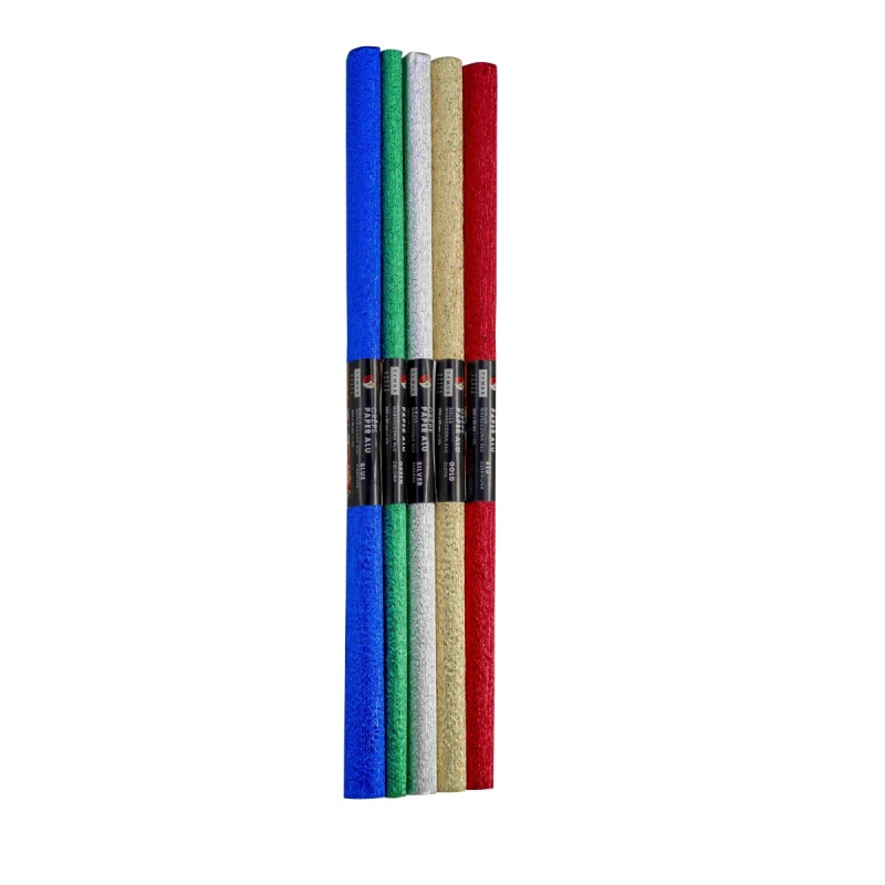 Set 5 Role Hartie Creponata Metalizata Colorart