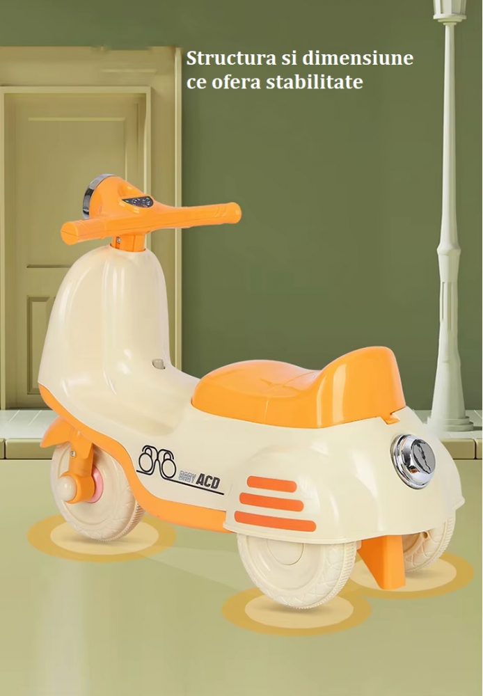 Motocicleta RideON Nichiduta BabyRide cu siguranță