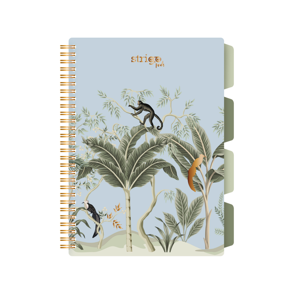 Caiet Spirala Strigo Africa B5 Albastru
