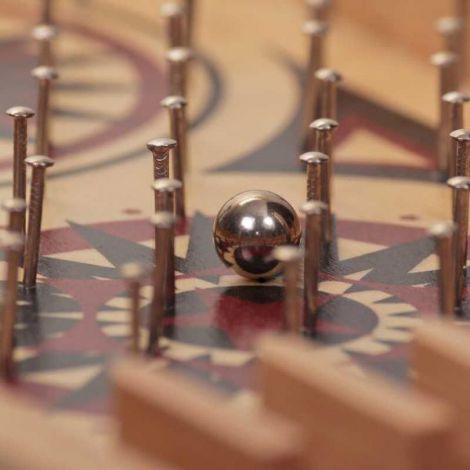 Joc Pinball Lemn Tobar - Dezvoltă Indemanarea - imagine 3