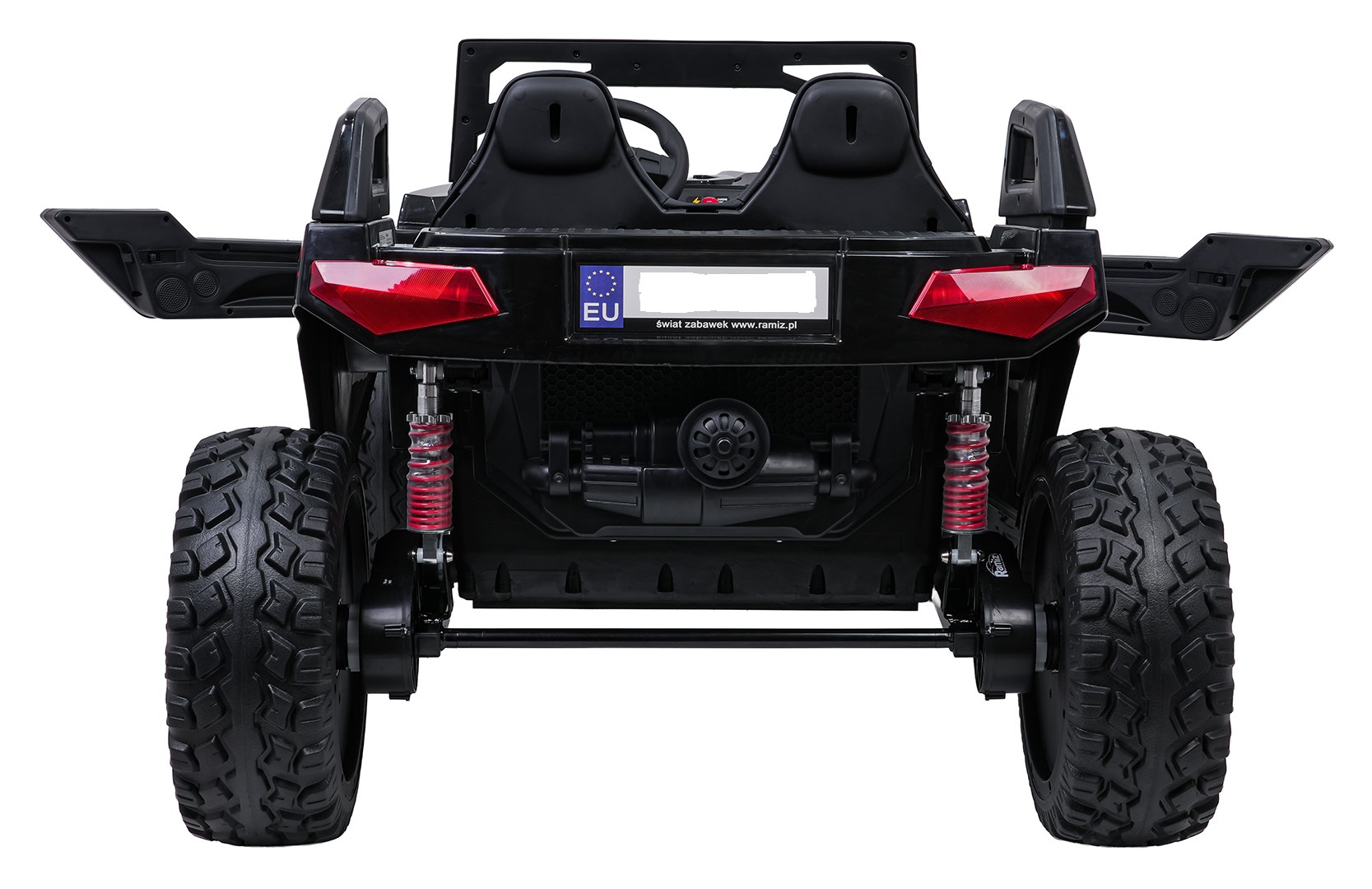 UTV electric pentru 2 copii Buggy XXL FAST EDITION cu viteza maxima 15km/h 500W 24V 4x4 (sx2929-fast) Negru - Autokids.ro - imagine 3