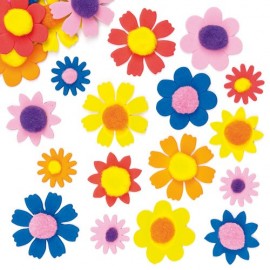 Flori cu pom-pom Baker Ross | Set 100 Bucăți - imagine 2