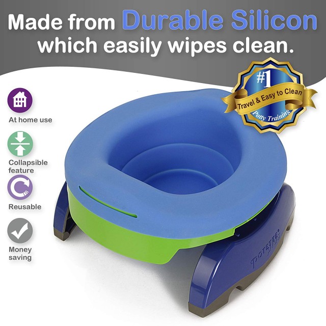 Liner Silicon Potette Plus Albastru | Reutilizabil - imagine 6