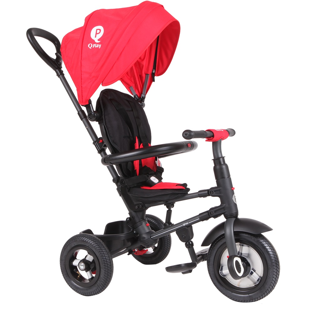 Tricicleta Qplay Rito Rosu - Pliabila cu Roti Cauciuc - imagine 2