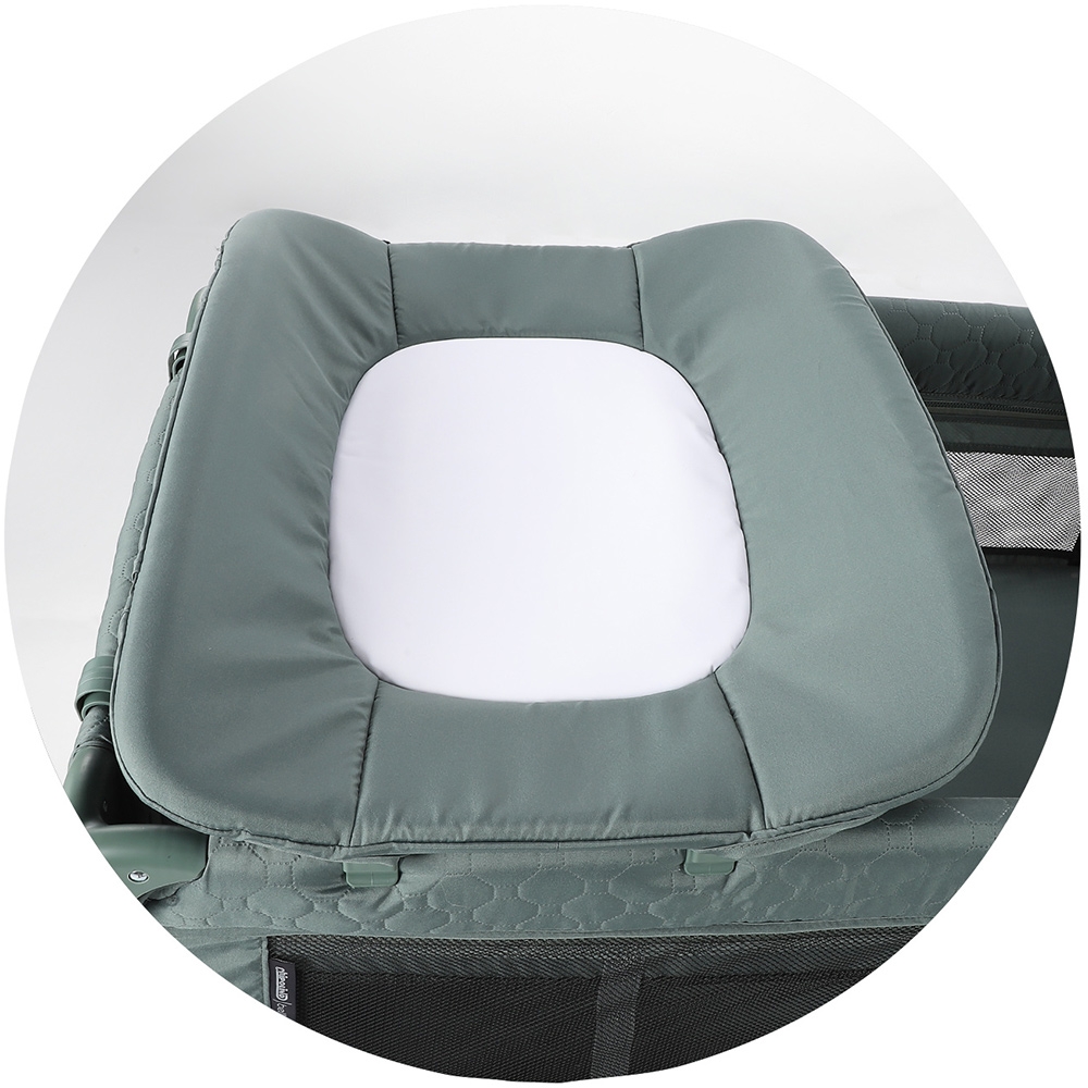 Patut pliabil Chipolino Bella, 2 nivele, Pastel Green - imagine 4