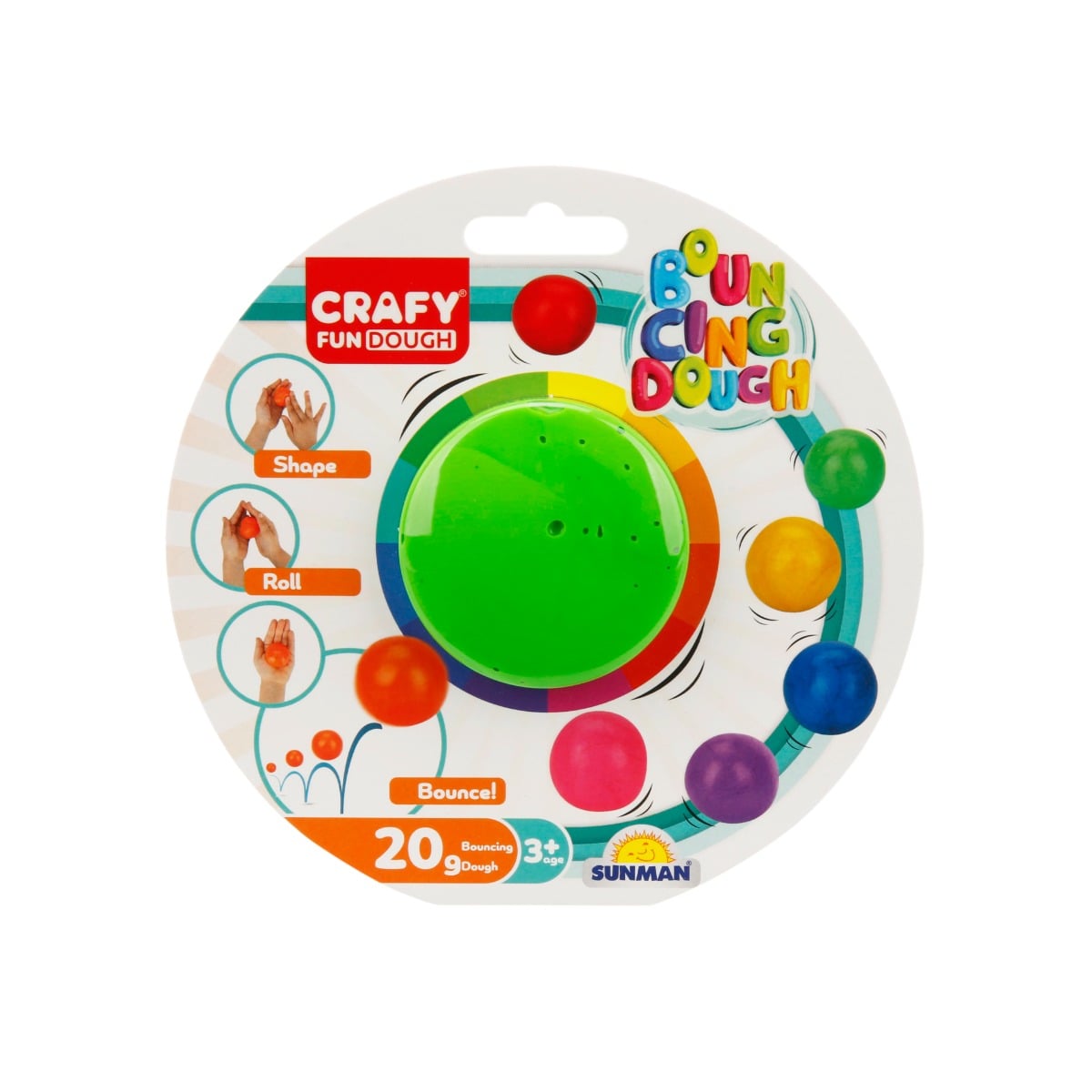 Plastilina Crafy Verde 20g - Creativitate Naturală