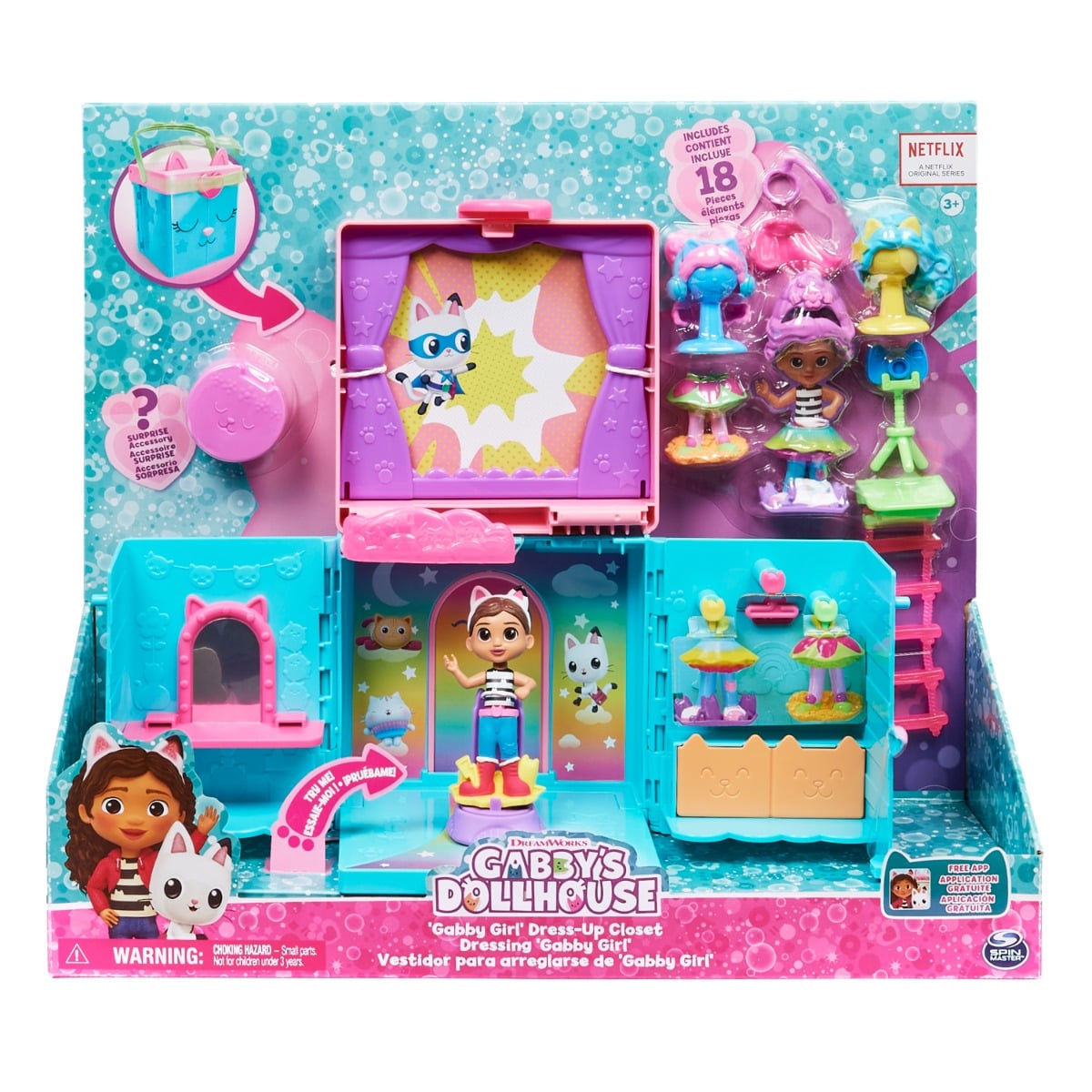 Set Gabby's Dollhouse Dulapul Curcubeu