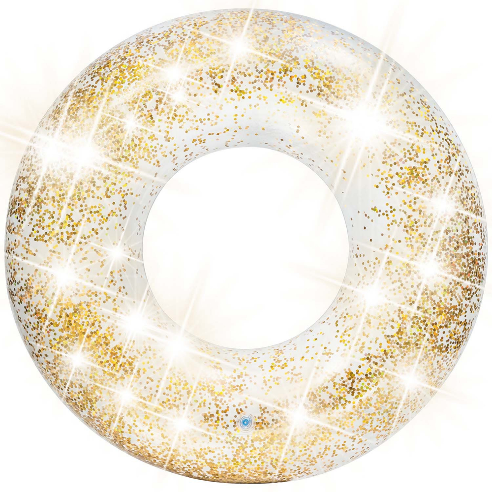 Colac Intex Glitter Gold 119cm - Stil & Divertisment - imagine 3