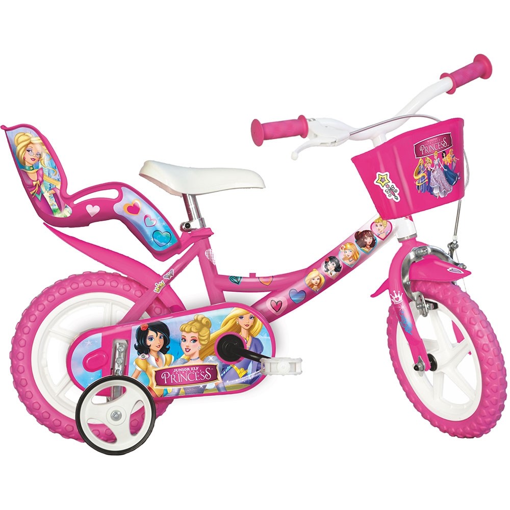 Bicicleta Dino Bikes Princess 12" cu Scaun Papusa - imagine 2