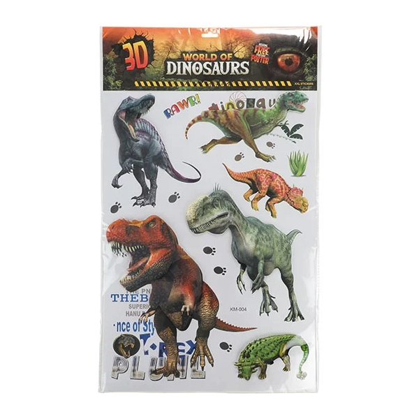 Set Stickere Perete 3D Lumea Dinozaurilor Toi-toys