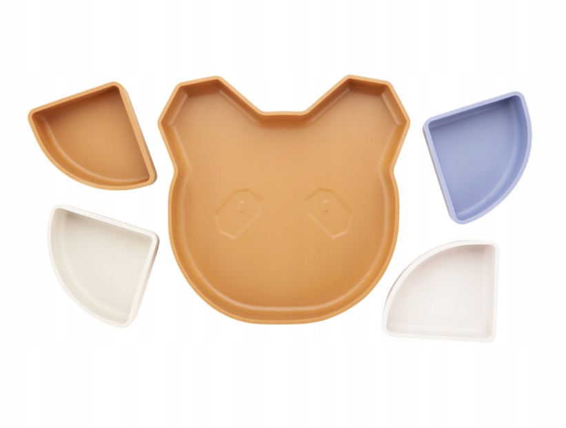 Farfurie Silicon 4in1 Kidnort | Compartimente Detasabile - imagine 4