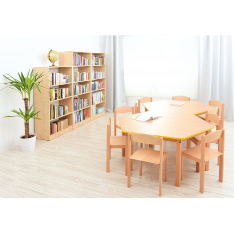 Scaun lemn natur Marimea 4 Moje Bambino - imagine 3