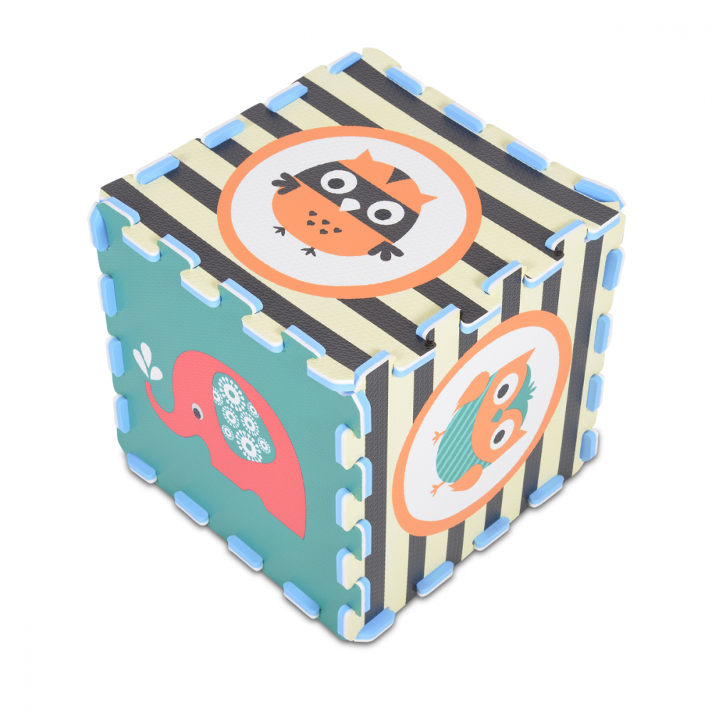 Covor puzzle Moni Elefant și Bufniță 9 piese - imagine 3