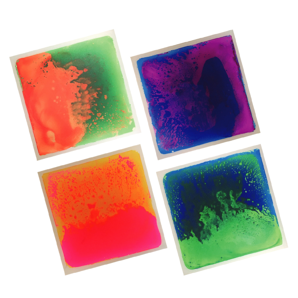 Set 4 Placi Senzoriale UV Playlearn - 40x40cm - imagine 2