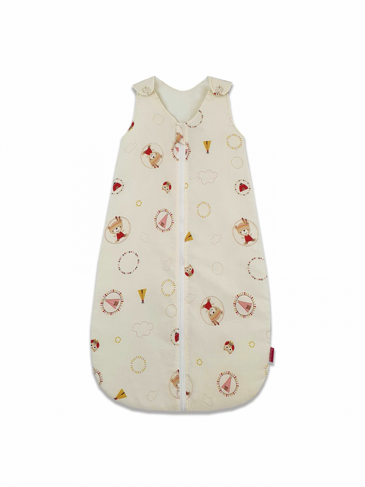 Sac de dormit copii KidsDecor, bumbac, model indieni - imagine 3