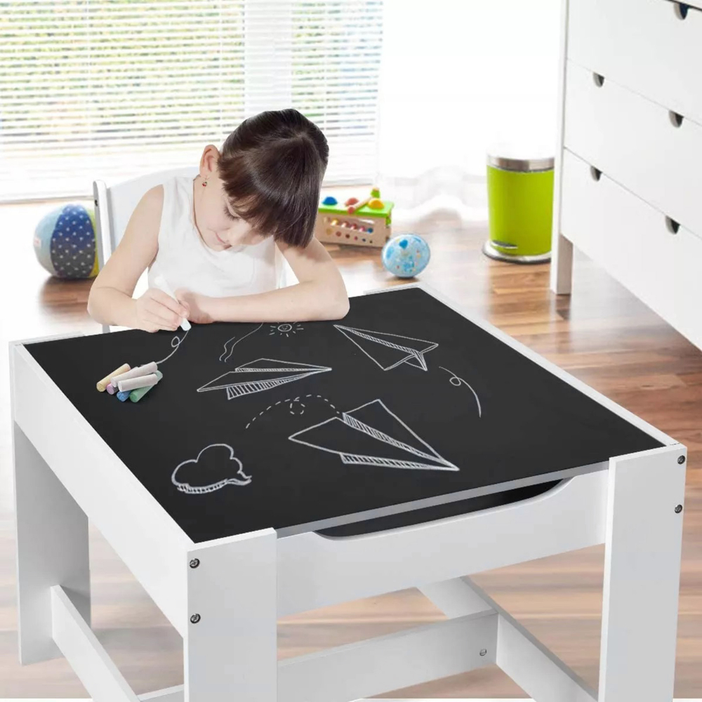 Set Masuta cu 2 Scaune Ginger Home, Depozitare si Tabla - imagine 3
