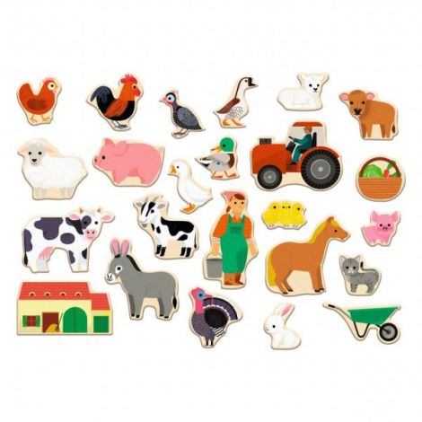 Fermix Djeco - Joc Magnetic Farmă Animale - imagine 2