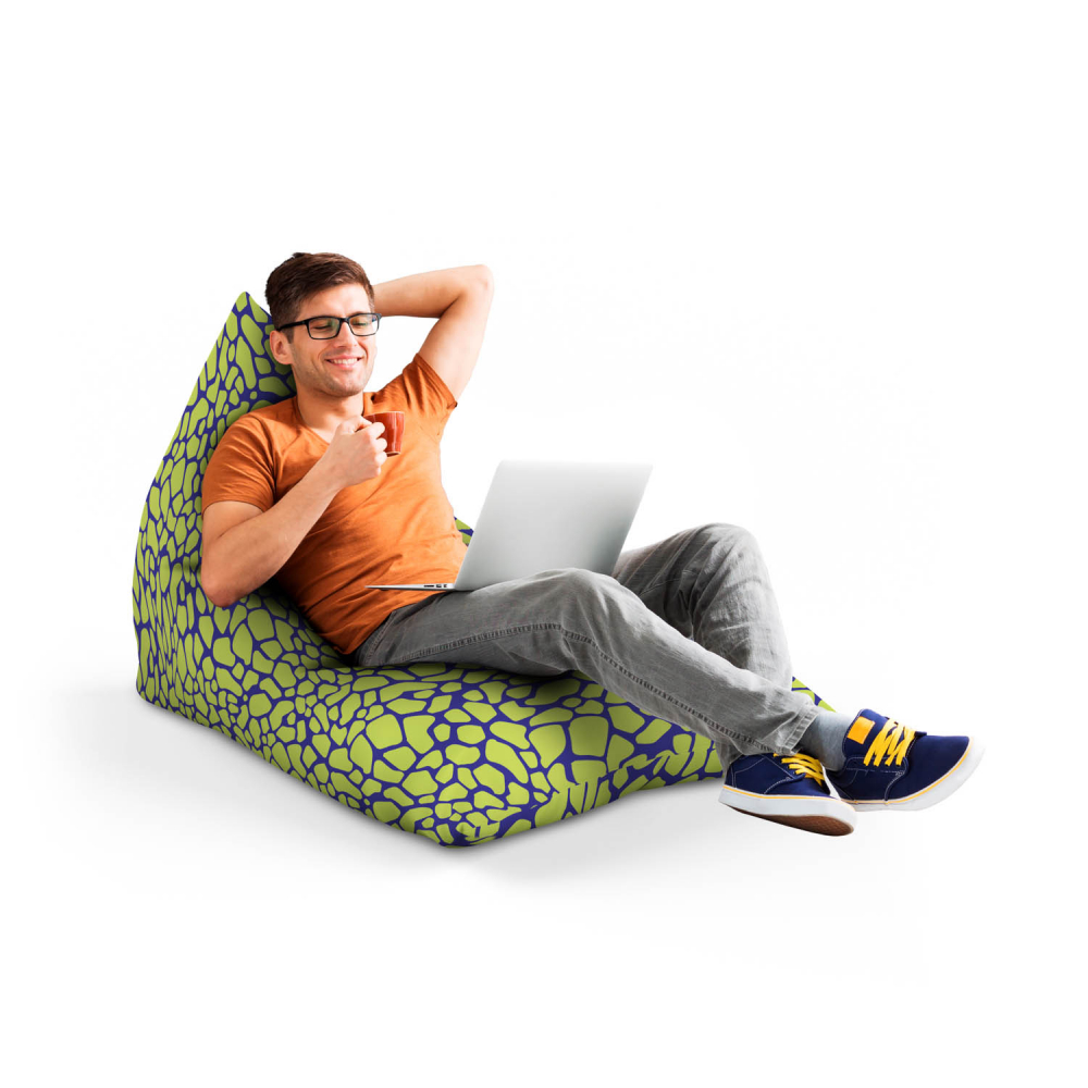 Fotoliu Puf Updeco Lounge Giraffe Green - imagine 4