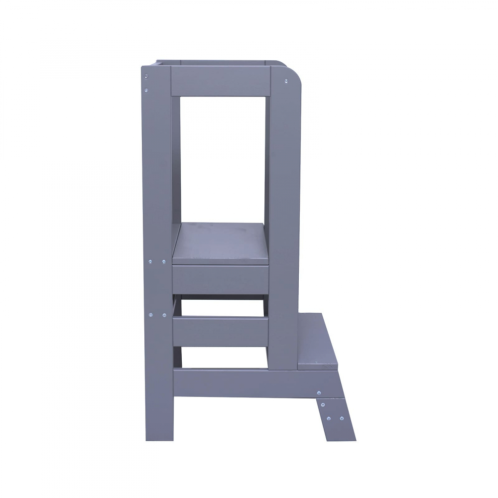 Inaltator Bucatarie MeowBaby Lemn Gri - imagine 2