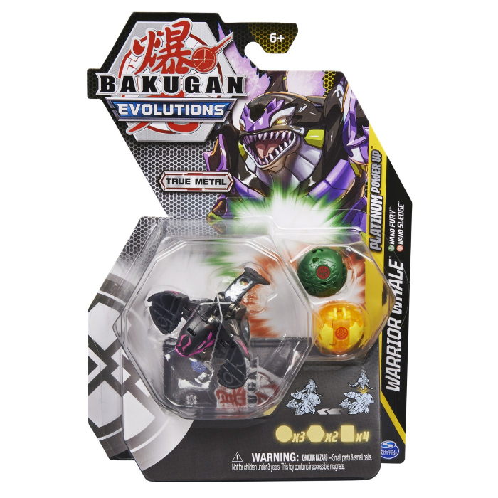 Bakugan Platinum Warrior Whale Nanogan Powerup