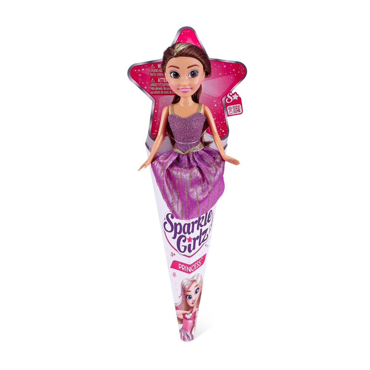 Papusa Printesa Sparkle Girlz, Mov, 27 cm