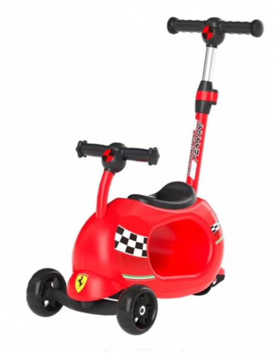 Trotineta Ferrari 4 in 1 Rosie Mesuca Pliabila