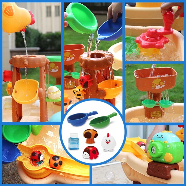 Masuta joaca 2in1 apa nisip Matadi Watter Bubble - imagine 2