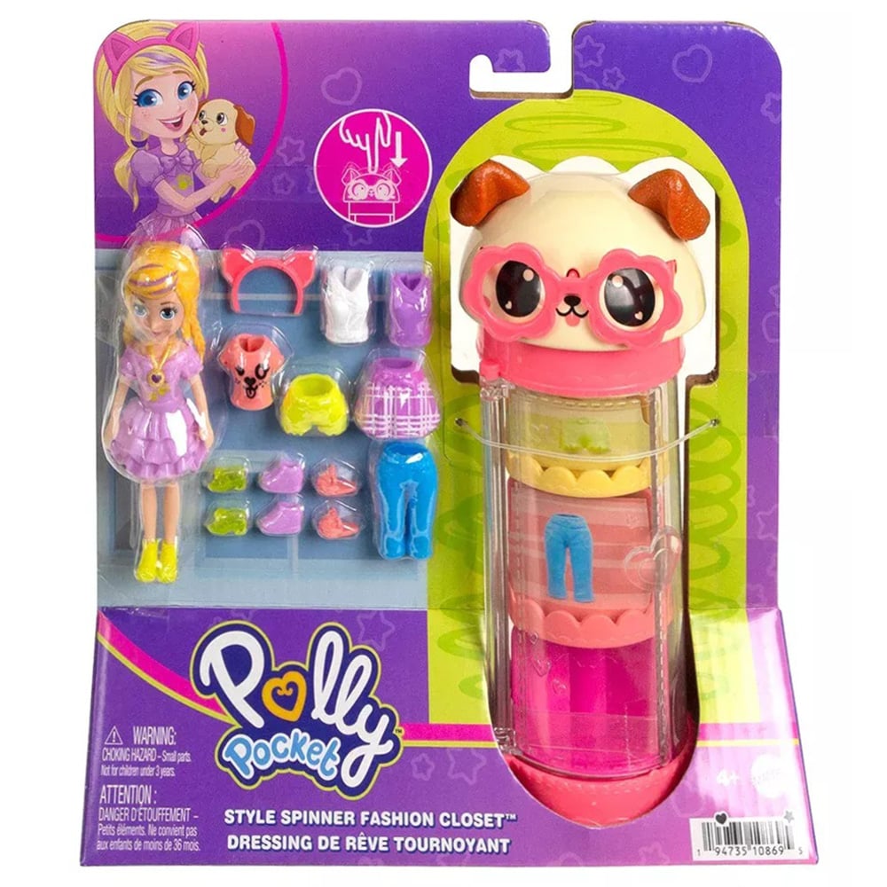 Papusa Polly Pocket cu Haine si Pantofi