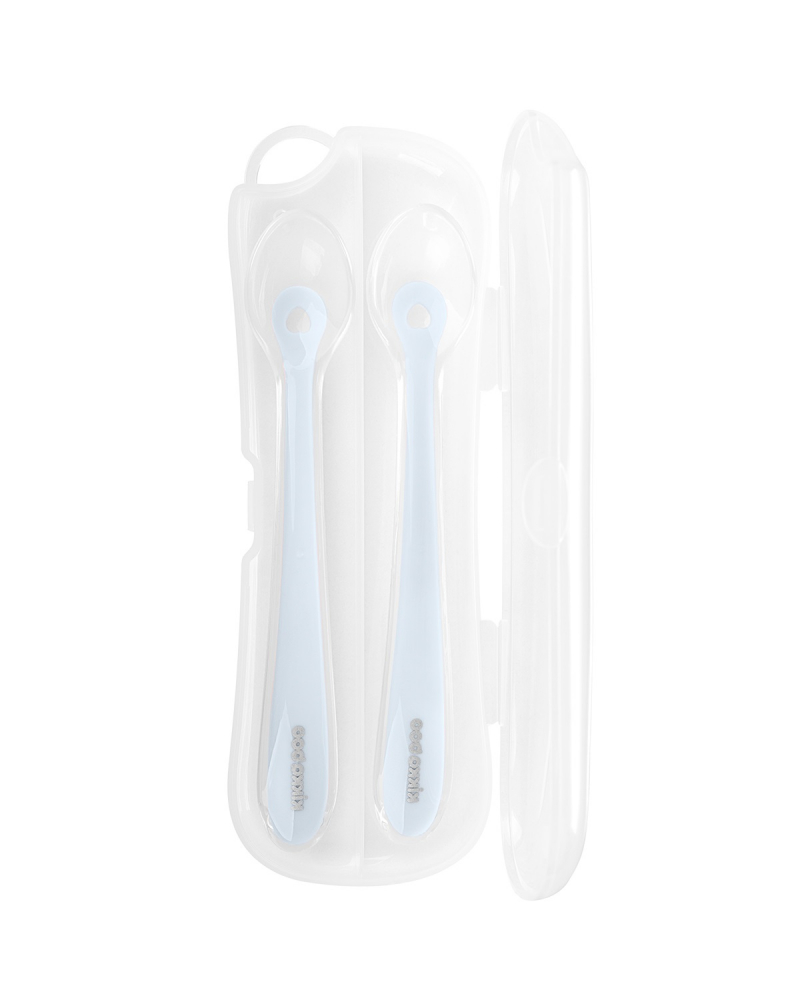 Set 2 lingurițe KikkaBoo silicon moale